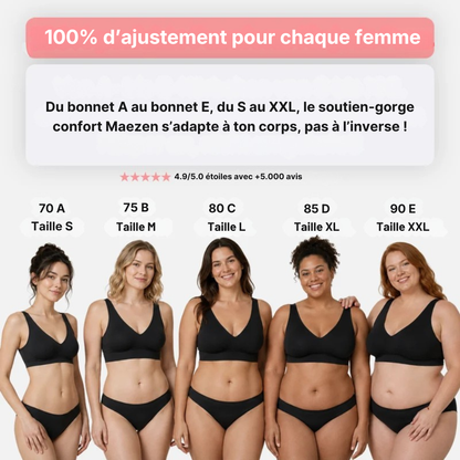 Soutien-gorge gainant sans armatures