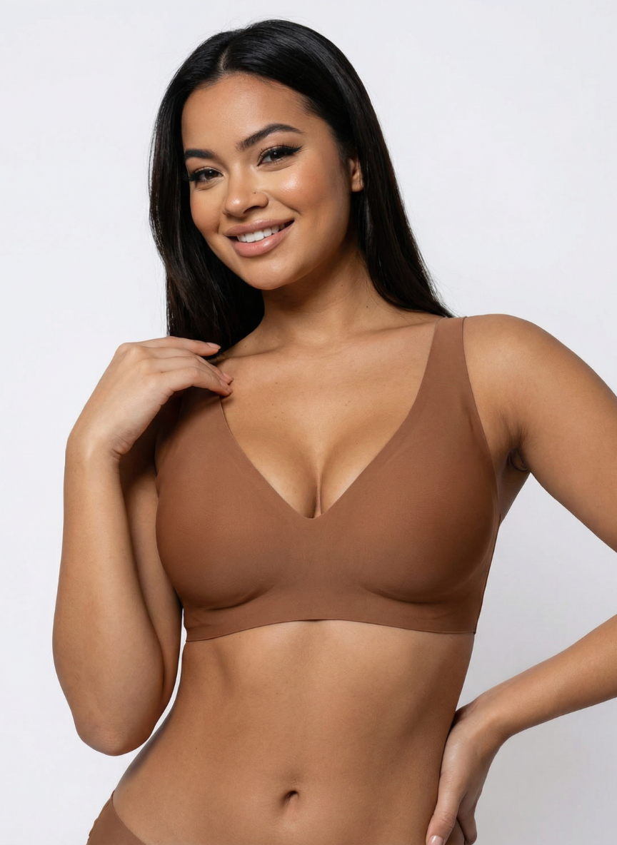 Soutien-gorge gainant sans armatures