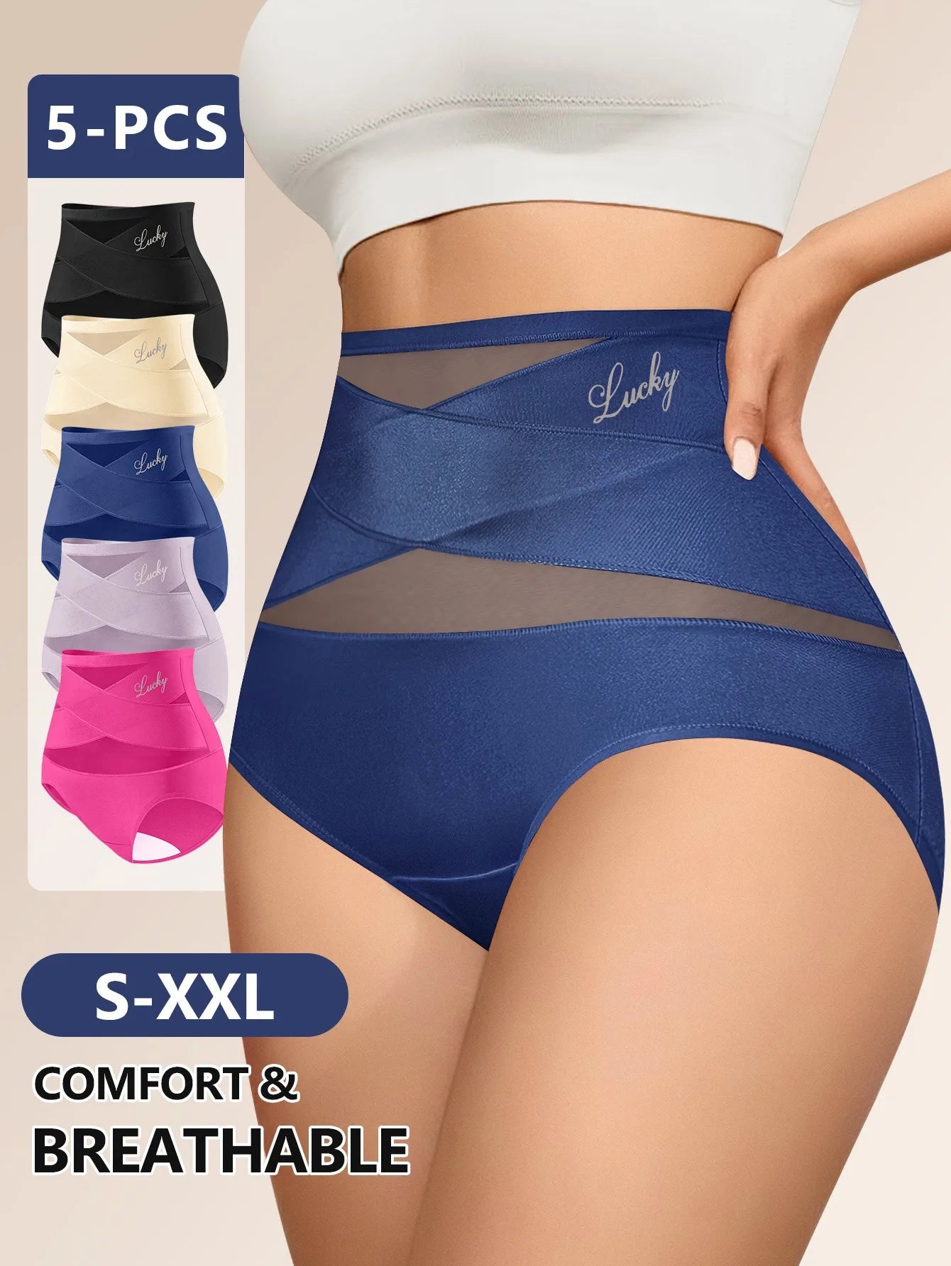 Culotte Gainante Taille Haute — Ventre Plat