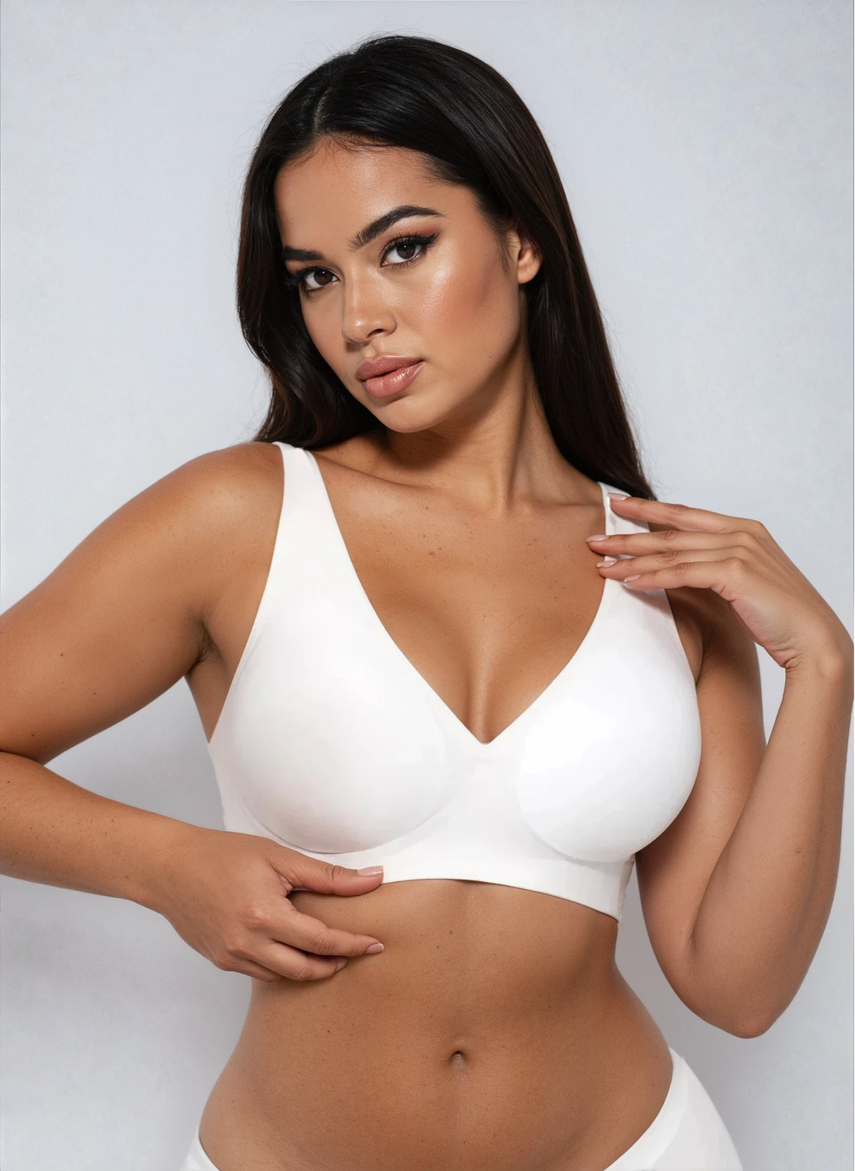 Soutien-gorge gainant sans armatures